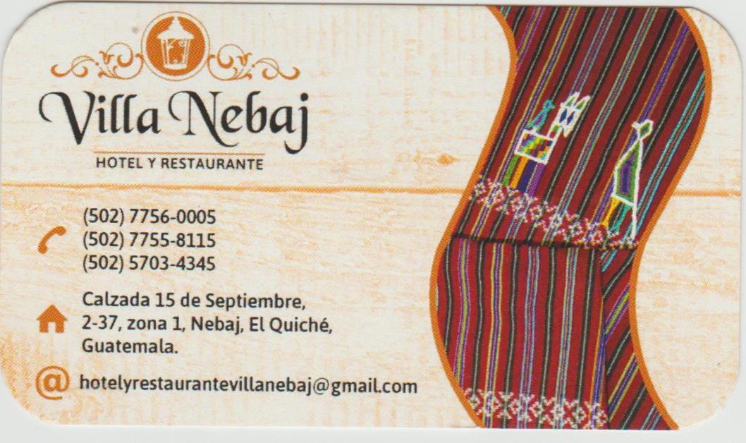 Hotel Y Restaurante Villa Nebaj Dış mekan fotoğraf
